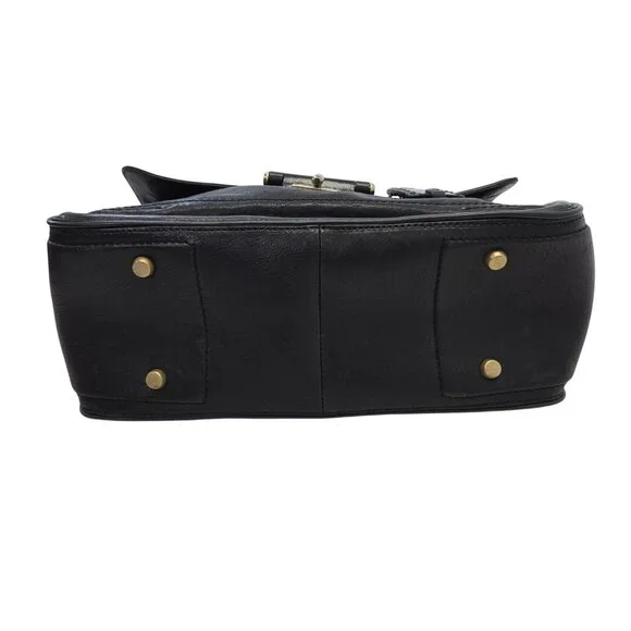 Olivia Harris OH by Joy Gryson Leather Satchel Handbag - Picture 4 of 7